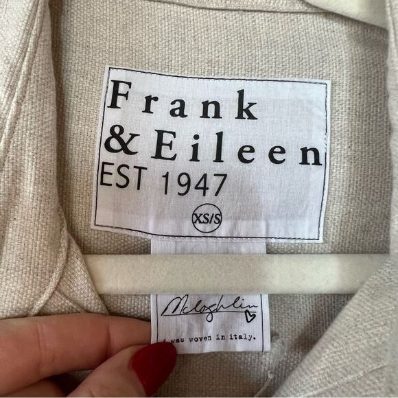 NWT Frank & Eileen McLoghlin Utility Shirt In Natural - Picture 7 of 9